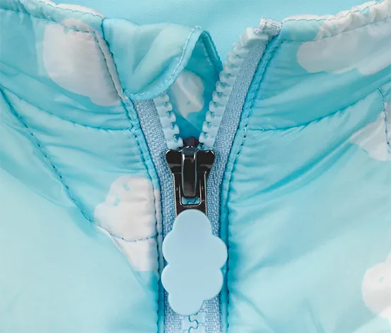 Steppjacke aus recyceltem Material