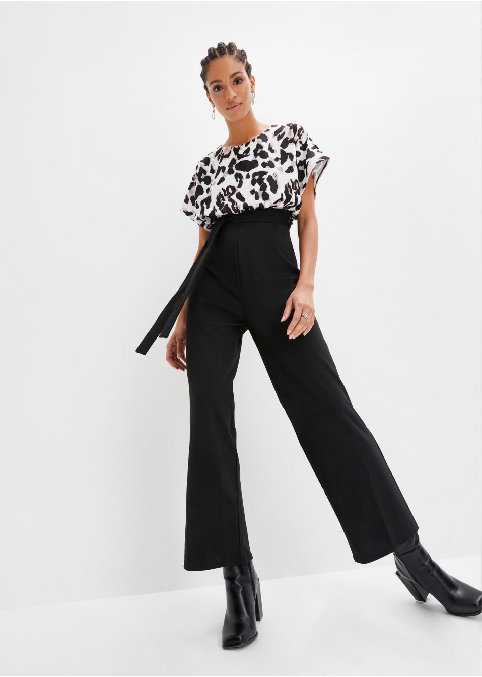 Combi-pantalon portefeuille à imprimé