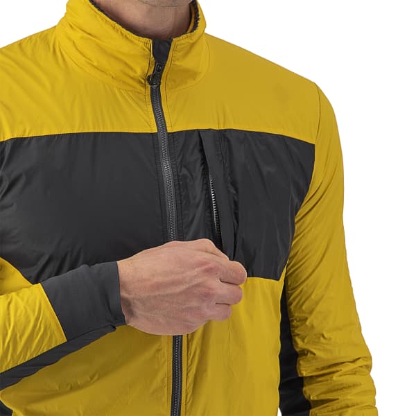 Veste vélo CASTELLI UNLIMITED PUFFY JKT GOLDENROD/DARK GRAY
