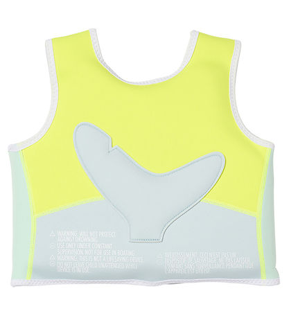 SunnyLife Schwimmweste - Salty the Shark - 2-3 Jahre - Aqua Neon