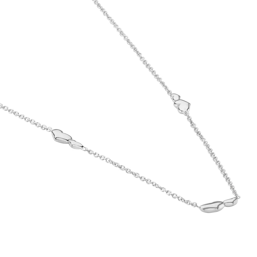 Boucles D'oreilles Puces Astria Argent Blanc