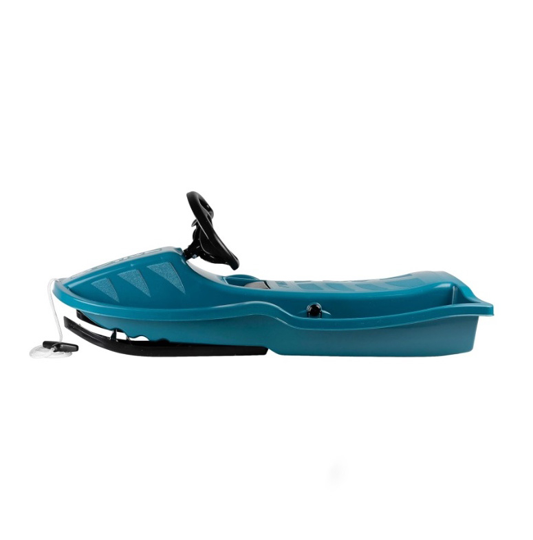 (95cm) Snowpower Bio Winter Ski Bob Schlitten mit Lenkrad und Bremse (7471-2226-00) - Aqua