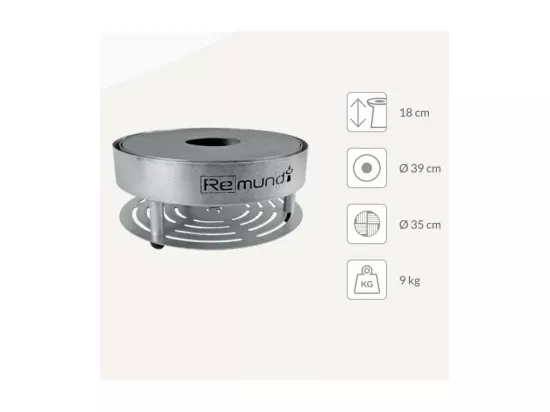 Brasero de table en acier Pirus