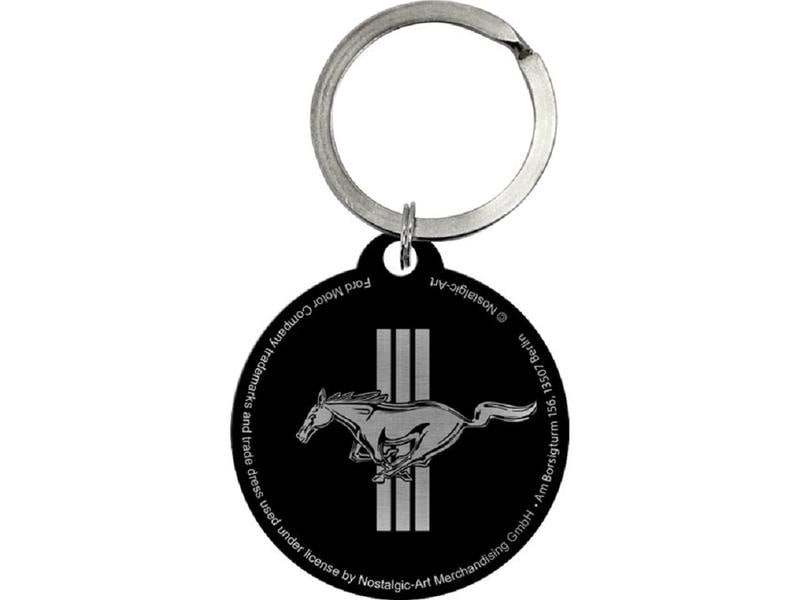 Nostalgic Art Schlüsselanhänger Ford Mustang Ø 4 cm, Mehrfa Anhänger mit Ford Mustang Logo
