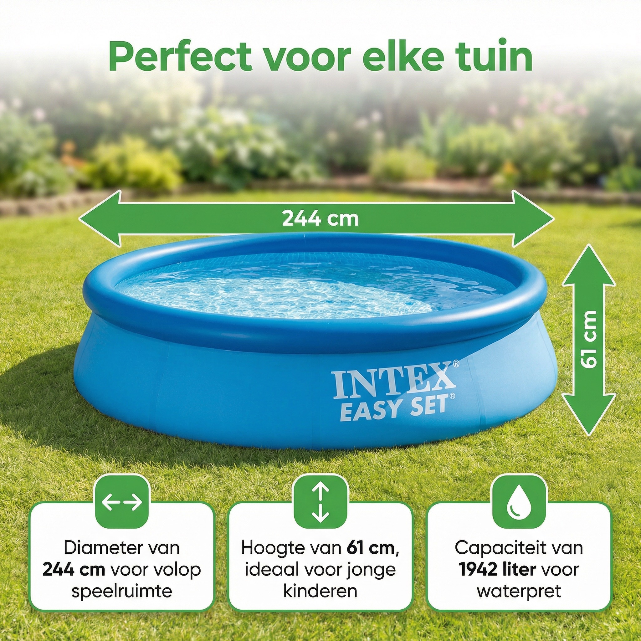 Intex easy set 244x61cm zwembad