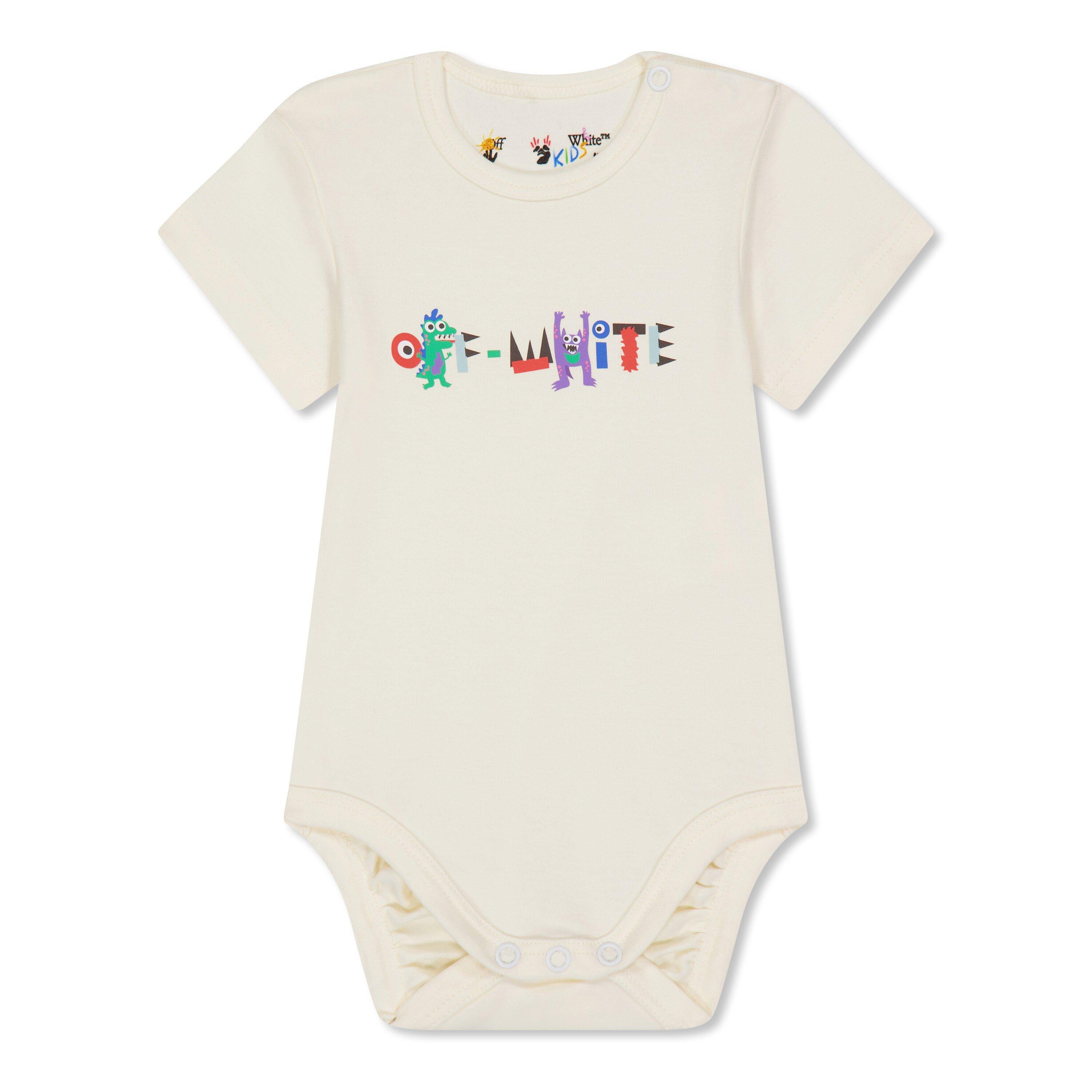 Off White 3-Pack Babygrows Babies