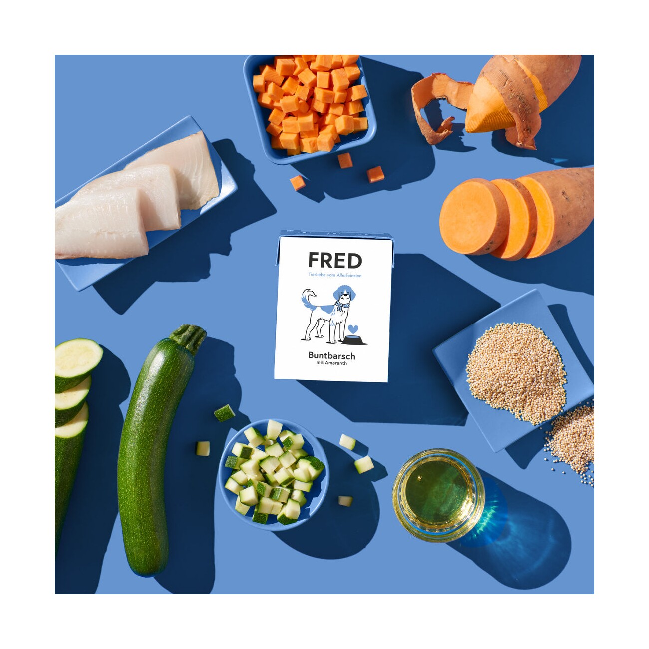 Fred & Felia FRED Buntbarsch mit Amaranth (10x390g)