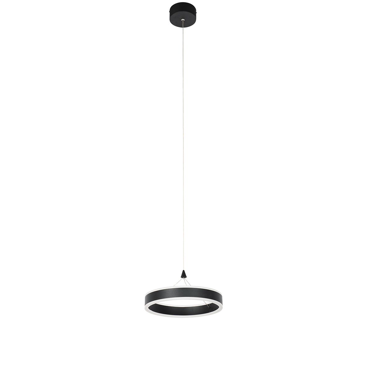Hanglamp zwart 30 cm incl. LED 3-staps dimbaar - Lyani
