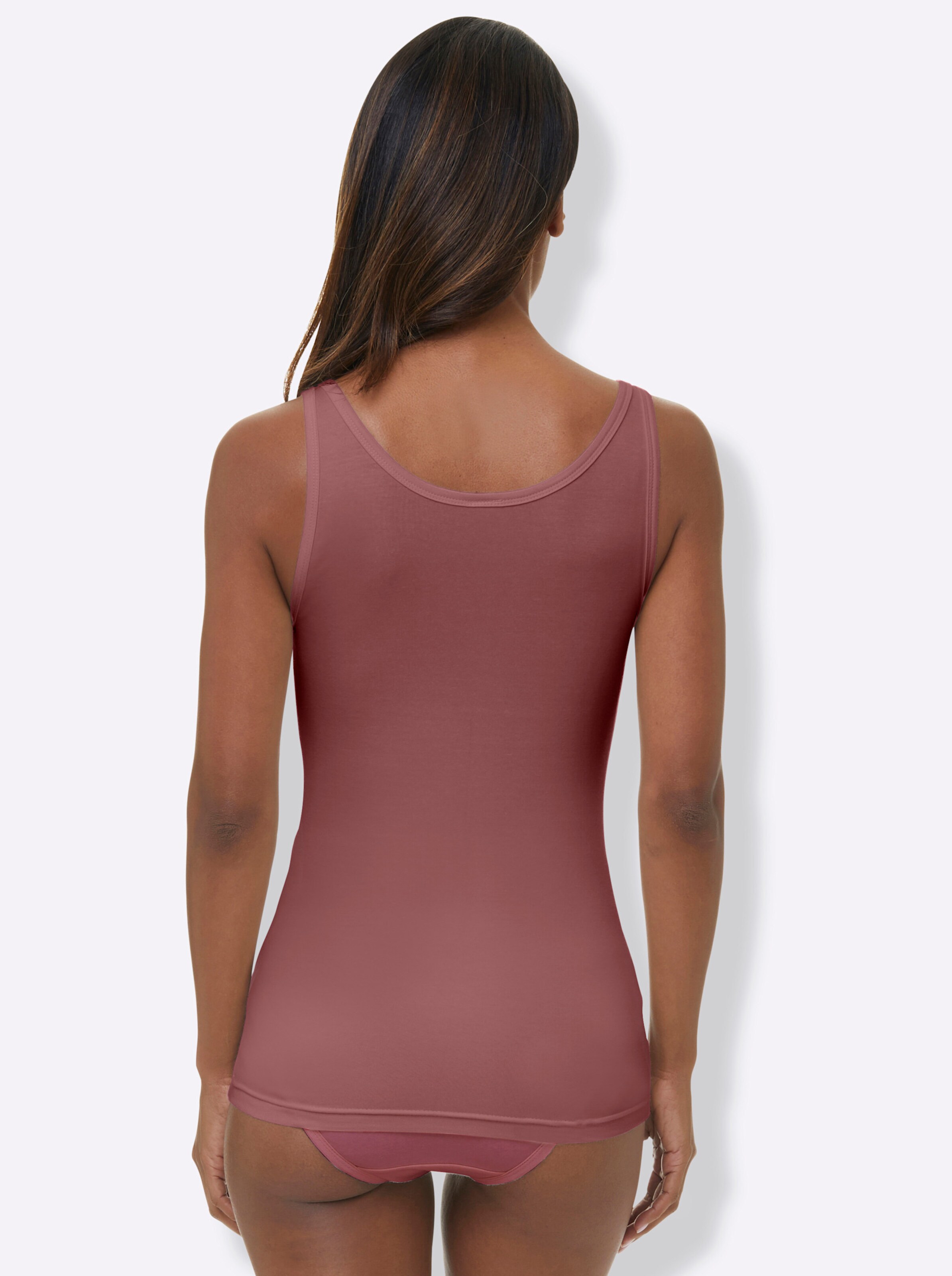 wäschepur Achseltop in bleu + marine + bordeaux