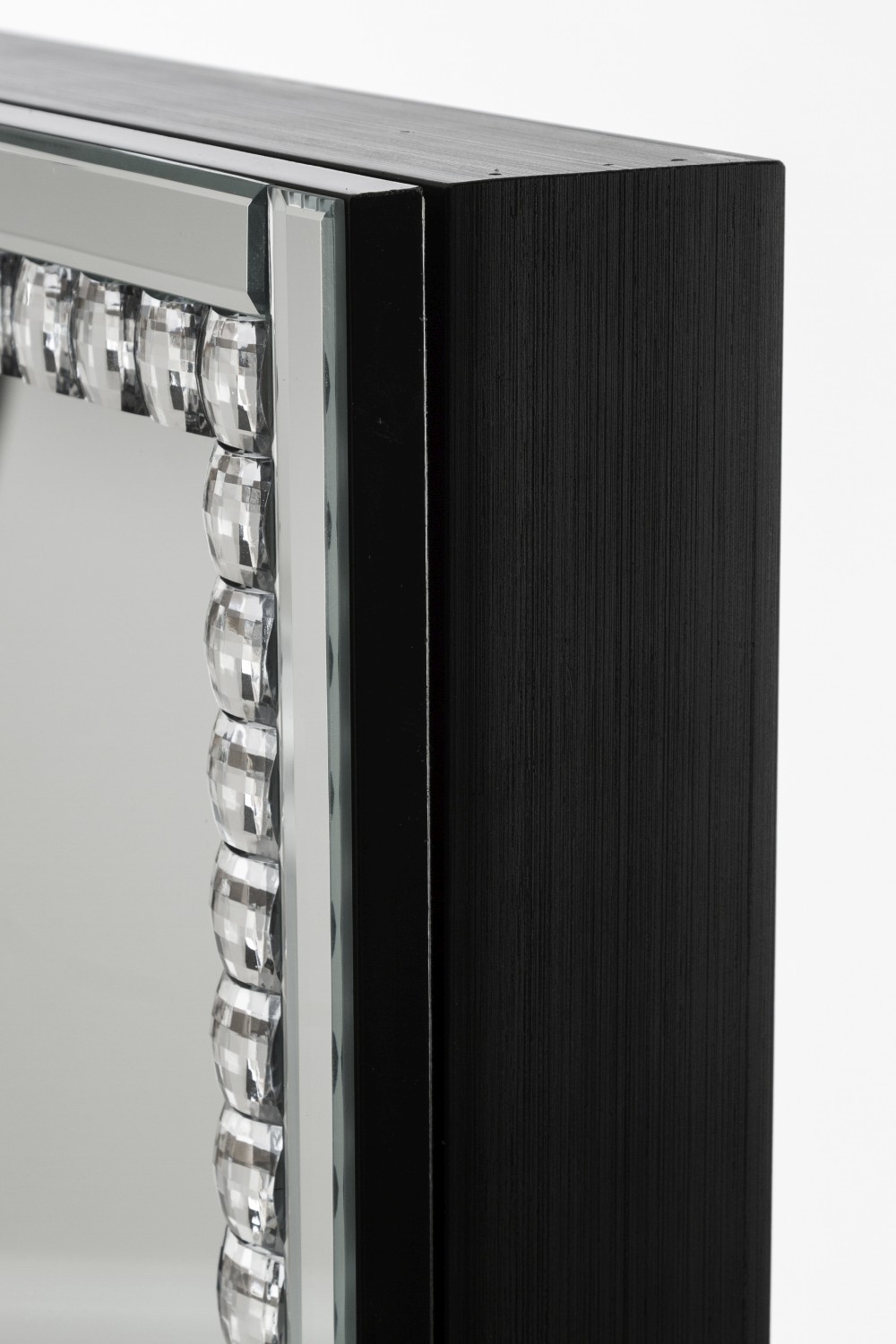 Schmuckschrank MARS - silber verspiegelt - aufschiebbar - 120 cm