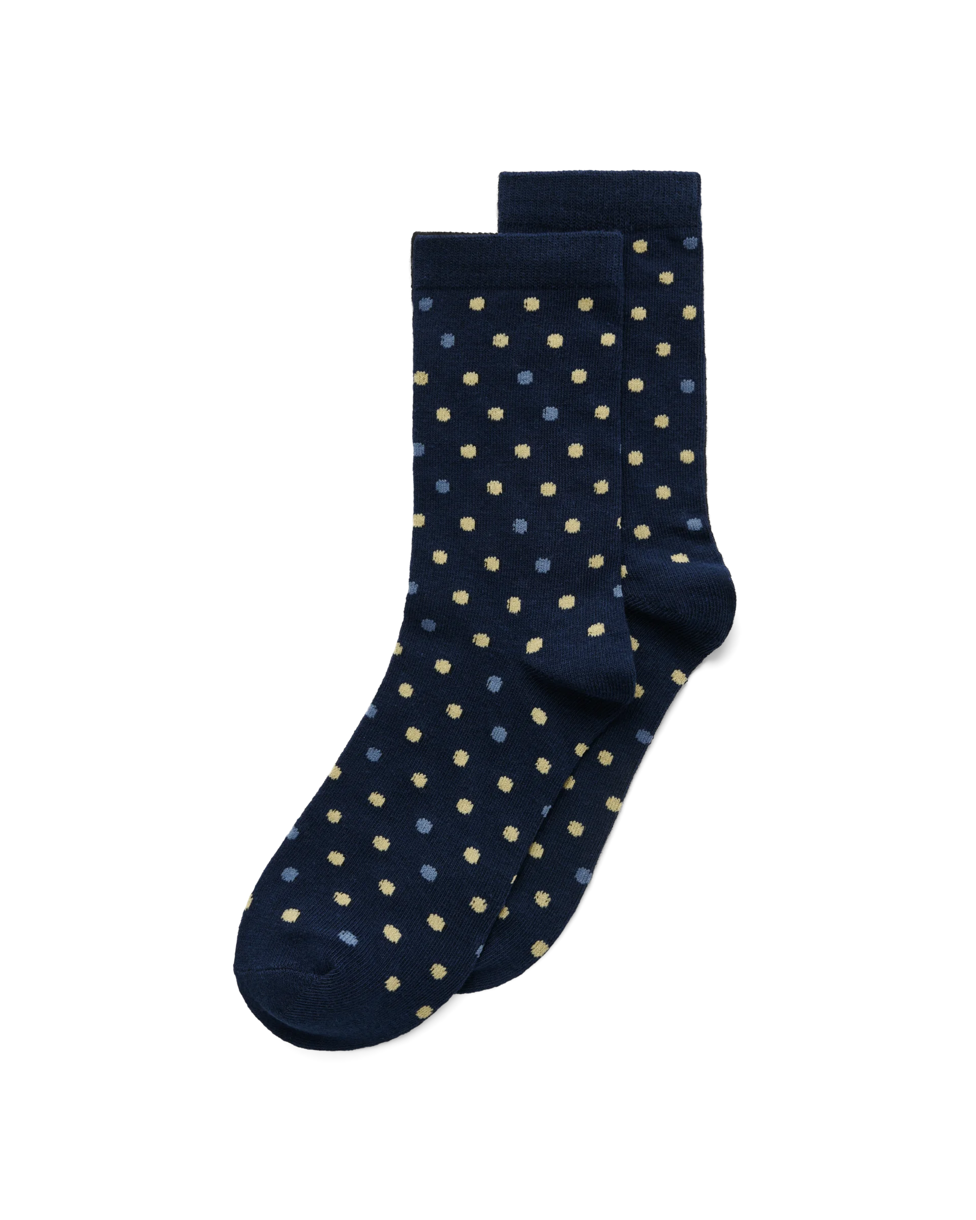 ECCO Classic Dotted Mid-Cut Damen Halbhohe Socken Blau