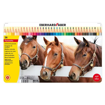 Eberhard Faber Farbstift hexagonal 36er, Blechetui