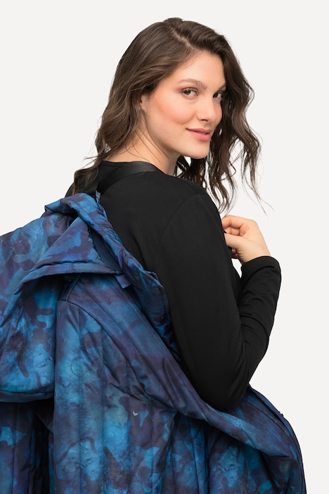Leichte, gesteppte Funktionsjacke, wasserabweisend, 2-Wege-Zipper