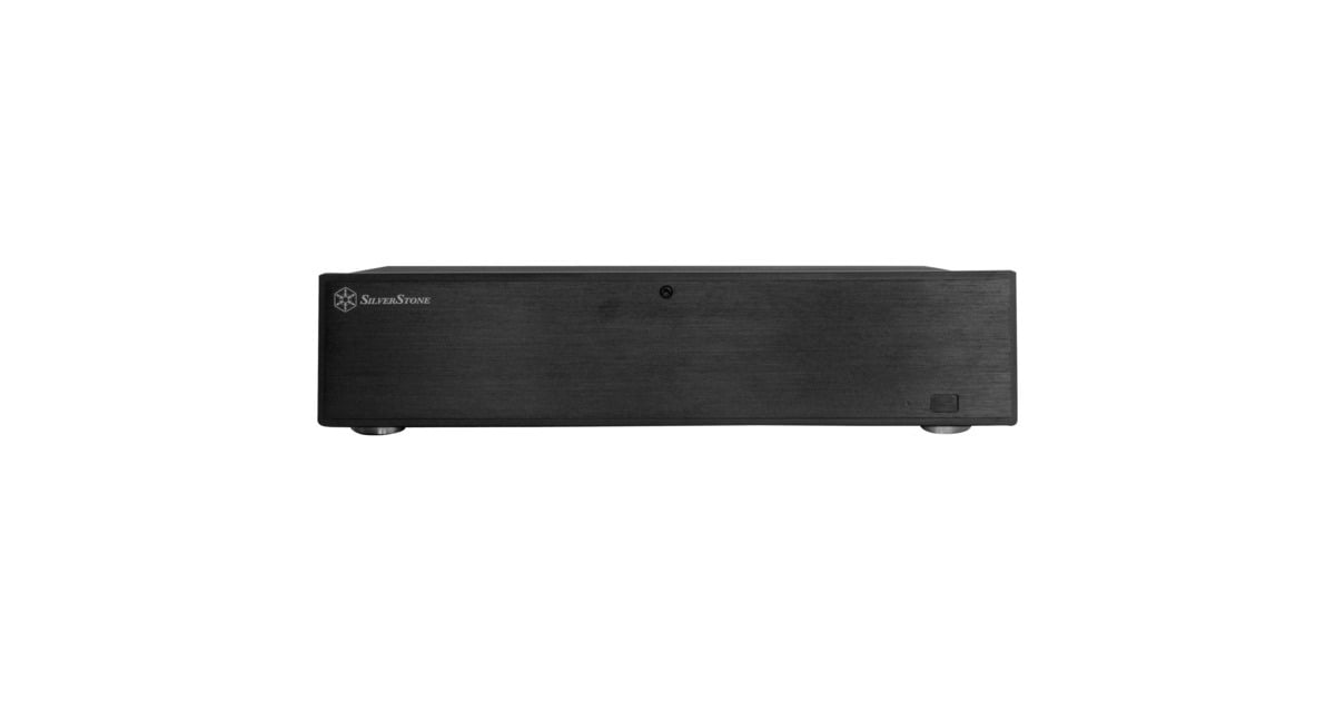 SilverStoneML04B HTPC behuizing  (Zwart | 2x USB-A)