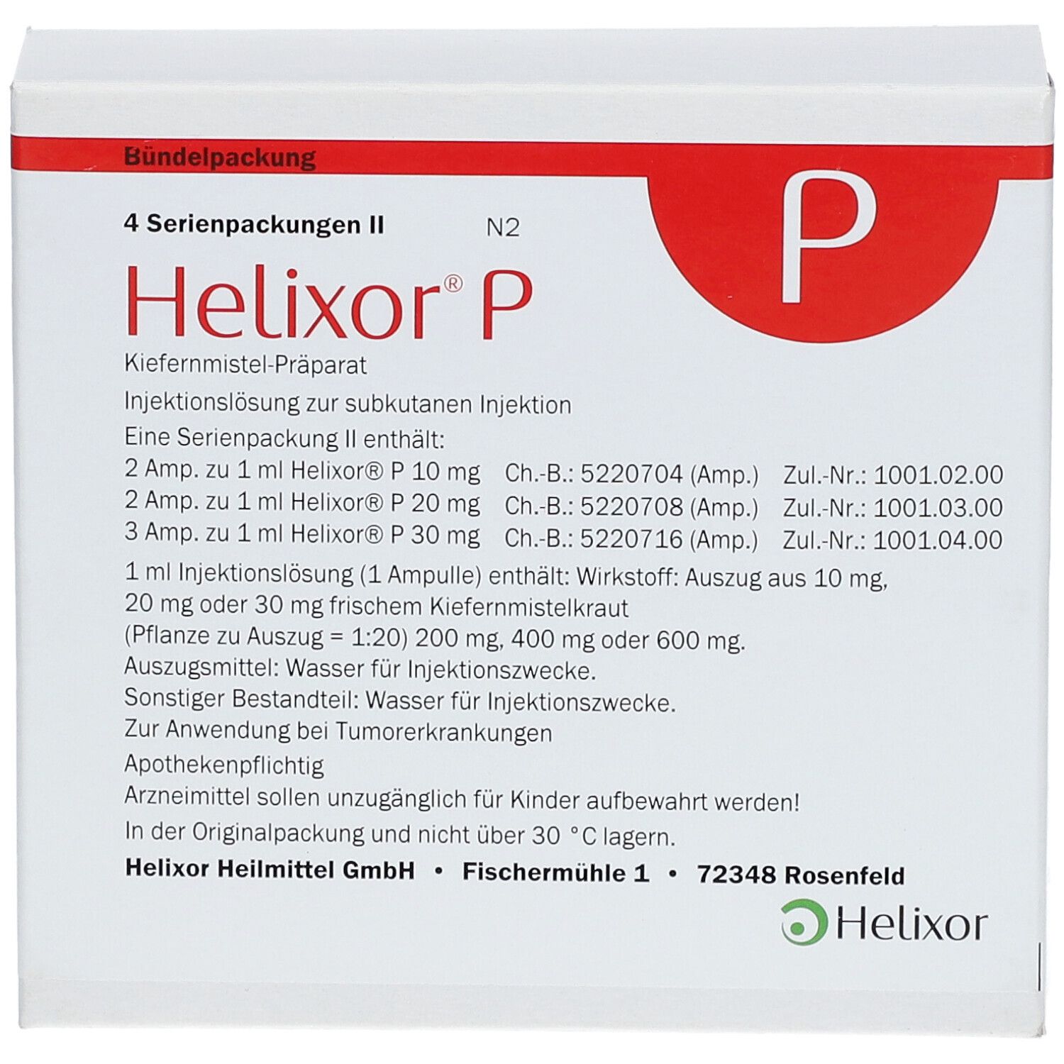 Helixor® P Serienpackung II
