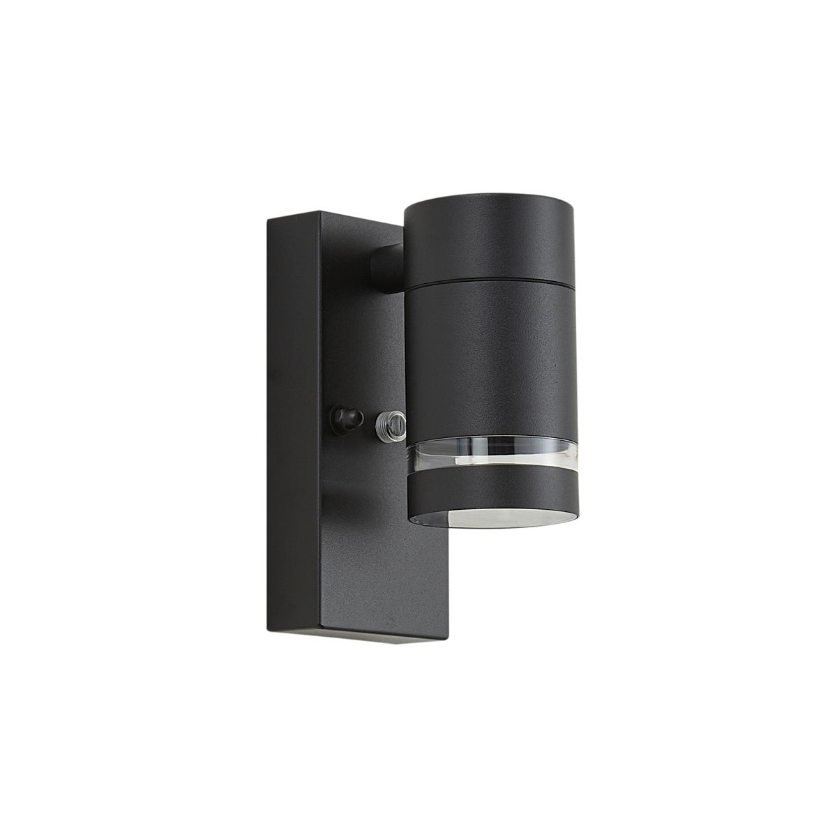 Moderne buiten wandlamp zwart IP44 met schemersensor - Ensam