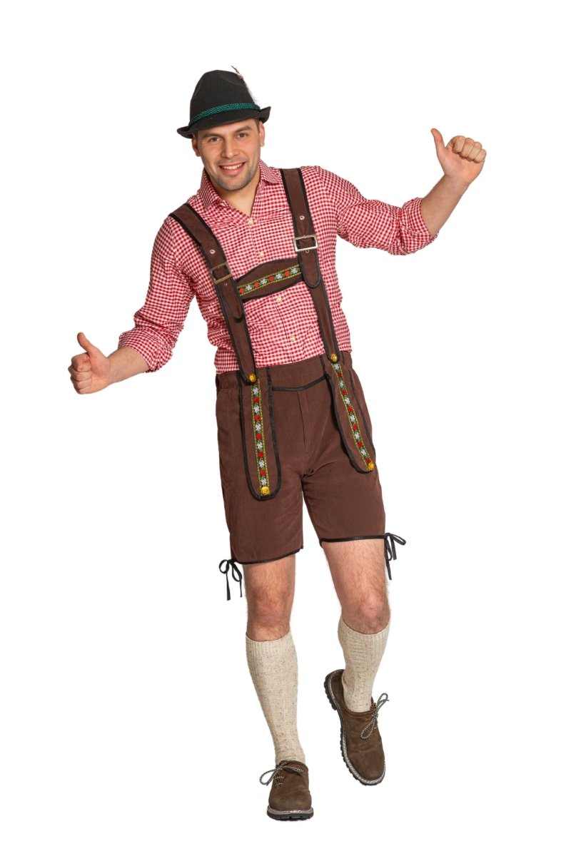 Lederhose Donkerbruin Heren Johann