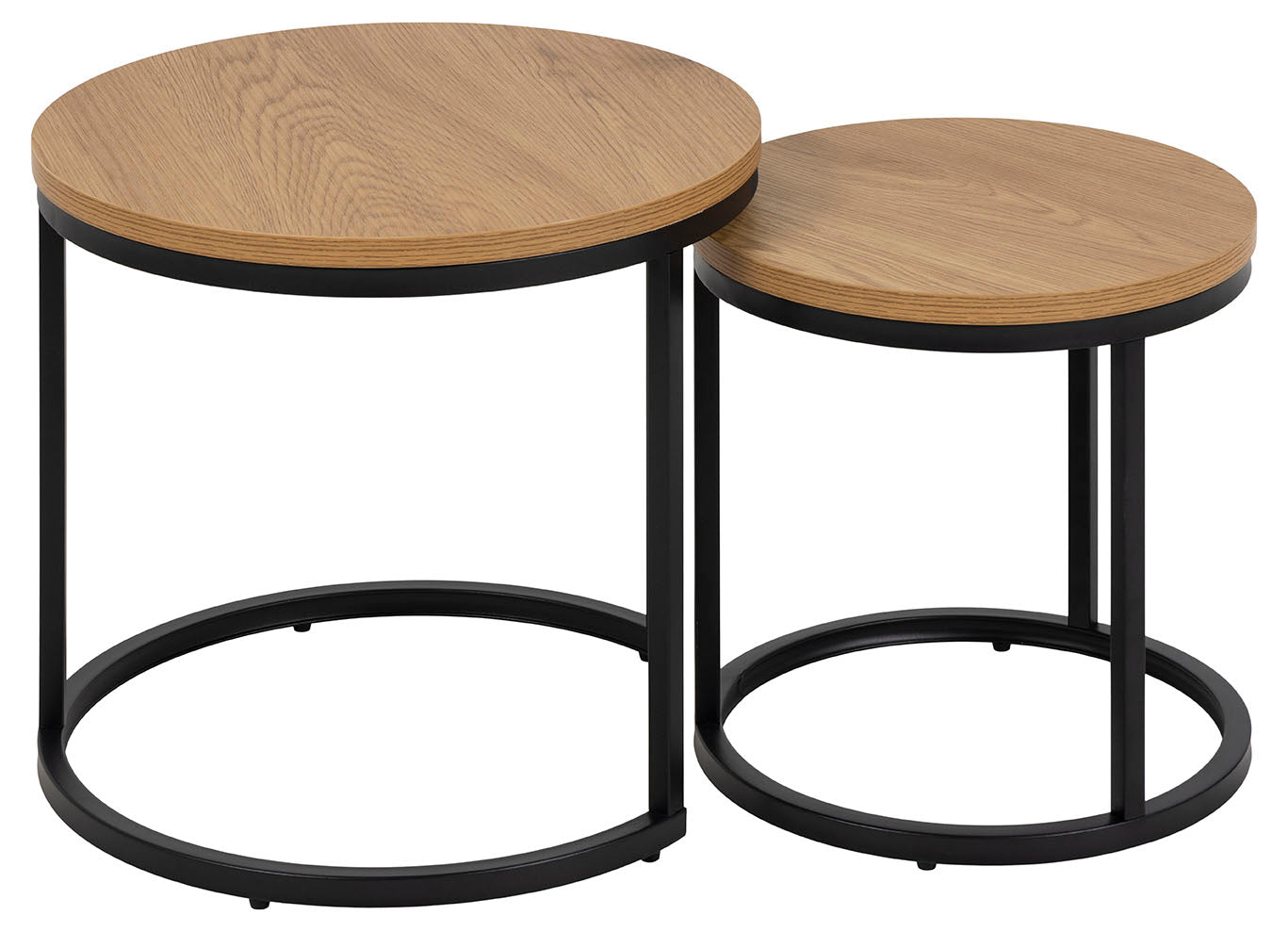 Rivan Salontafel - ø45/ø35 - Eiken - Set van 2