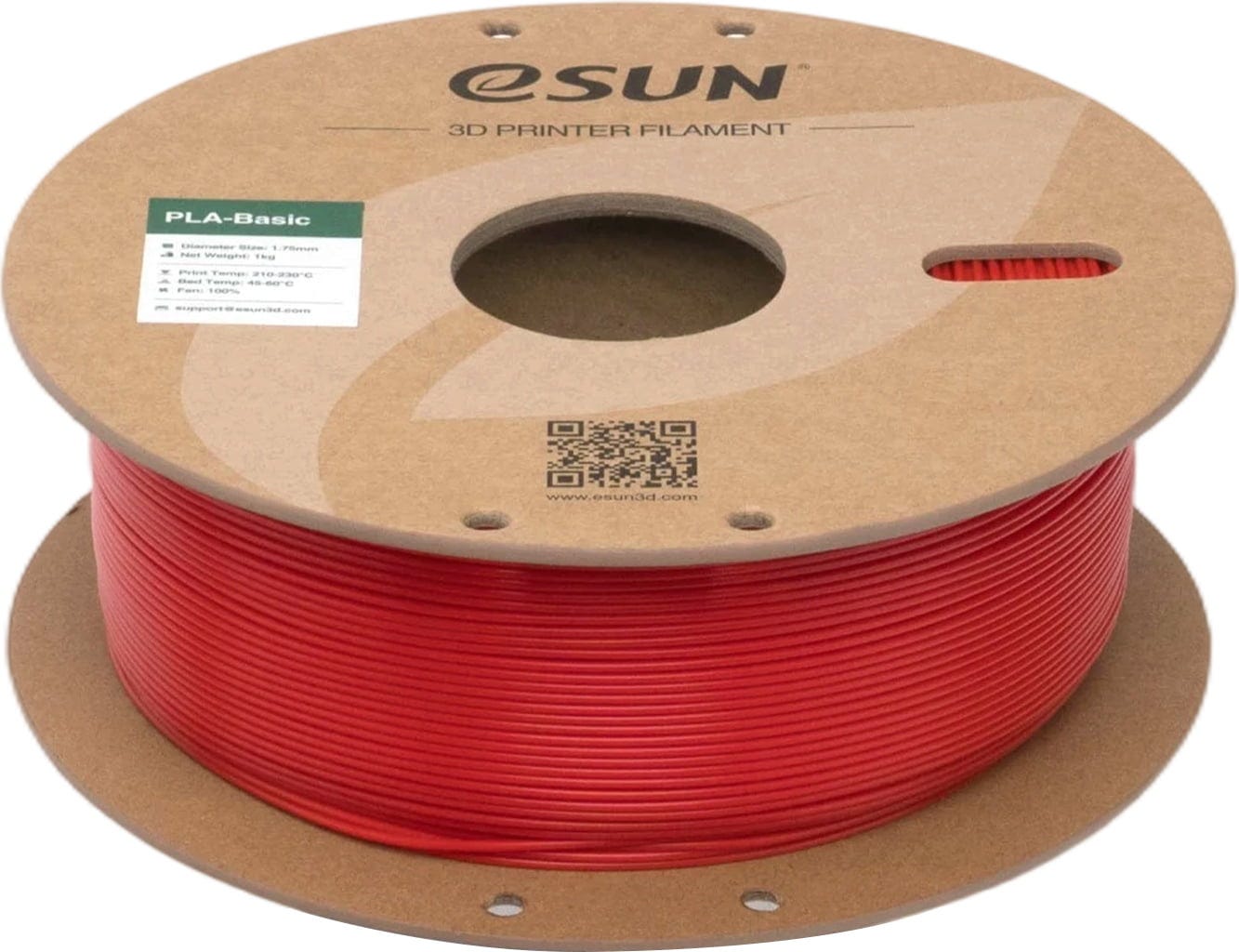 eSUN  PLA-Basic RGB Red, 1,75 mm / 1000 g    Allround PLA Material in RGB Red