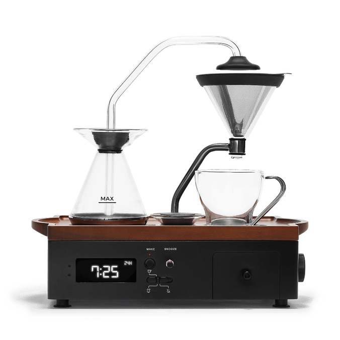 Réveil cafetière Barisieur - noir en bois de noyer 220V - JOY RESOLVE