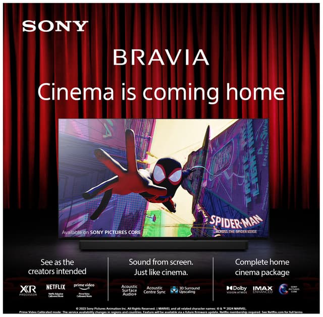Sony 85” Bravia 9 4K MiniLED smart TV (2024)