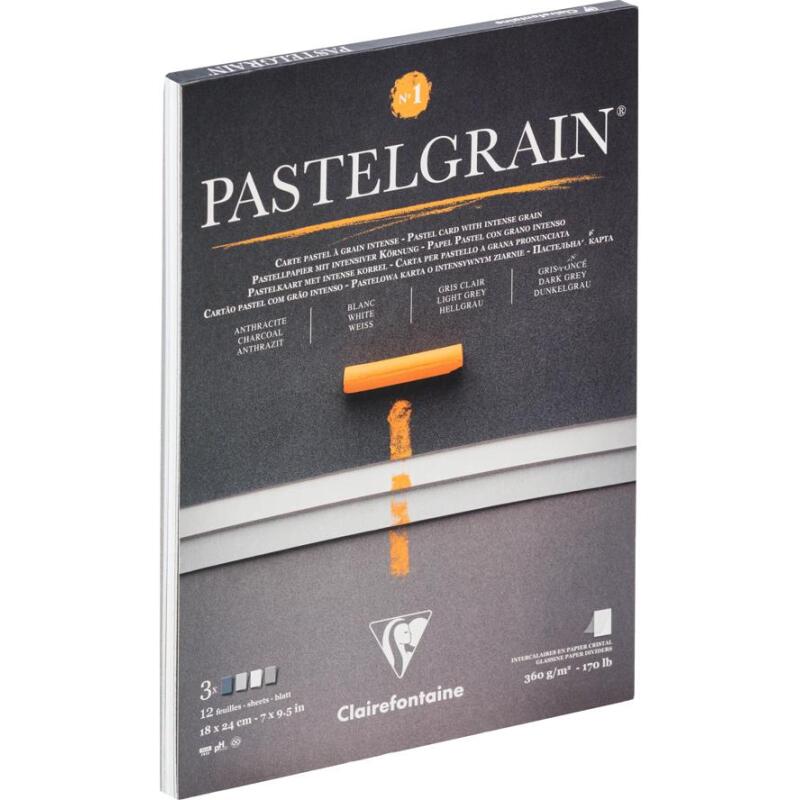 PastelGrain bloc collé n°1 12F 18x24cm 360g