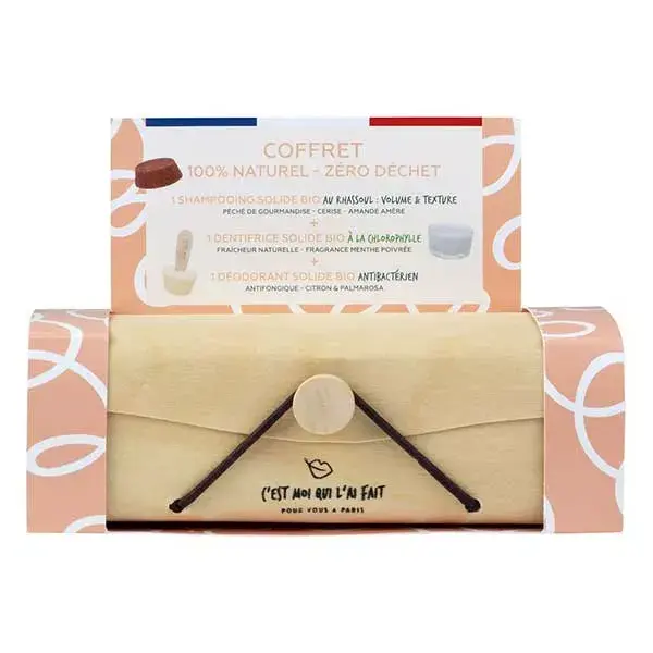 Kit de Presente Diet World Zero Waste Solid: Shampoo Rhassoul - Pasta de Dentes de Menta - Desodorante