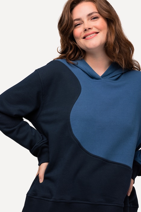 Hoodie, Colorblocking, Kapuze, Langarm, Biobaumwolle
