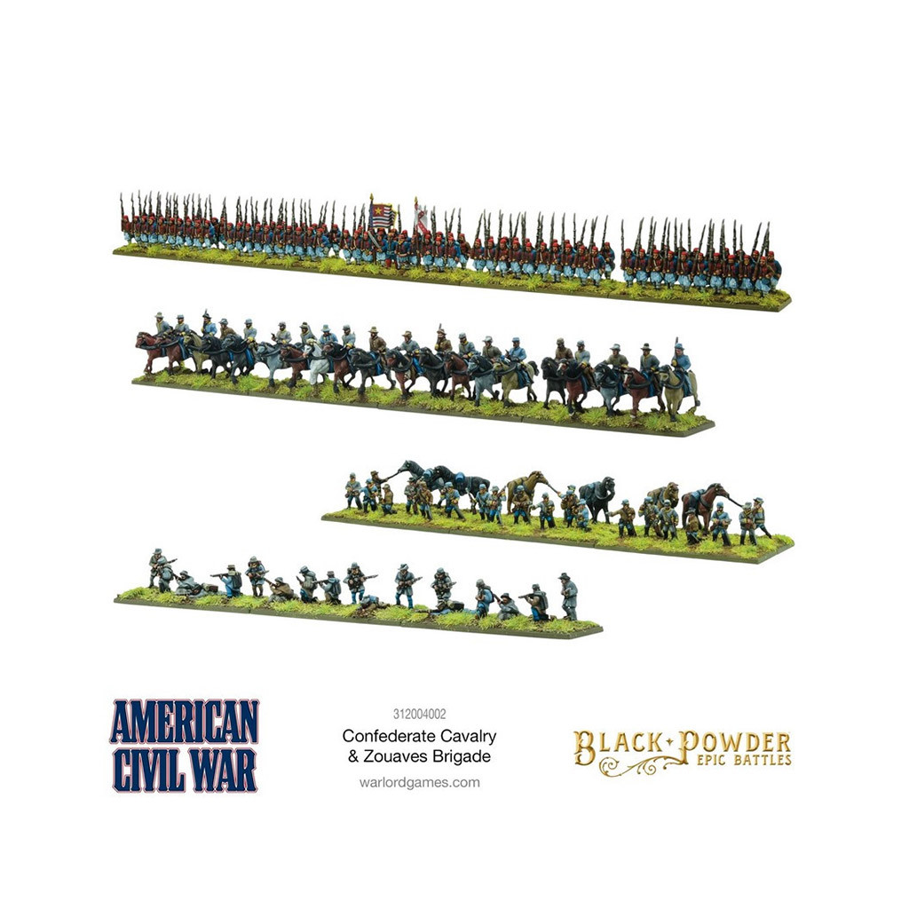 Black Powder Epic Battles : American Civil War - Confederate Cavalry & Zouaves Brigade