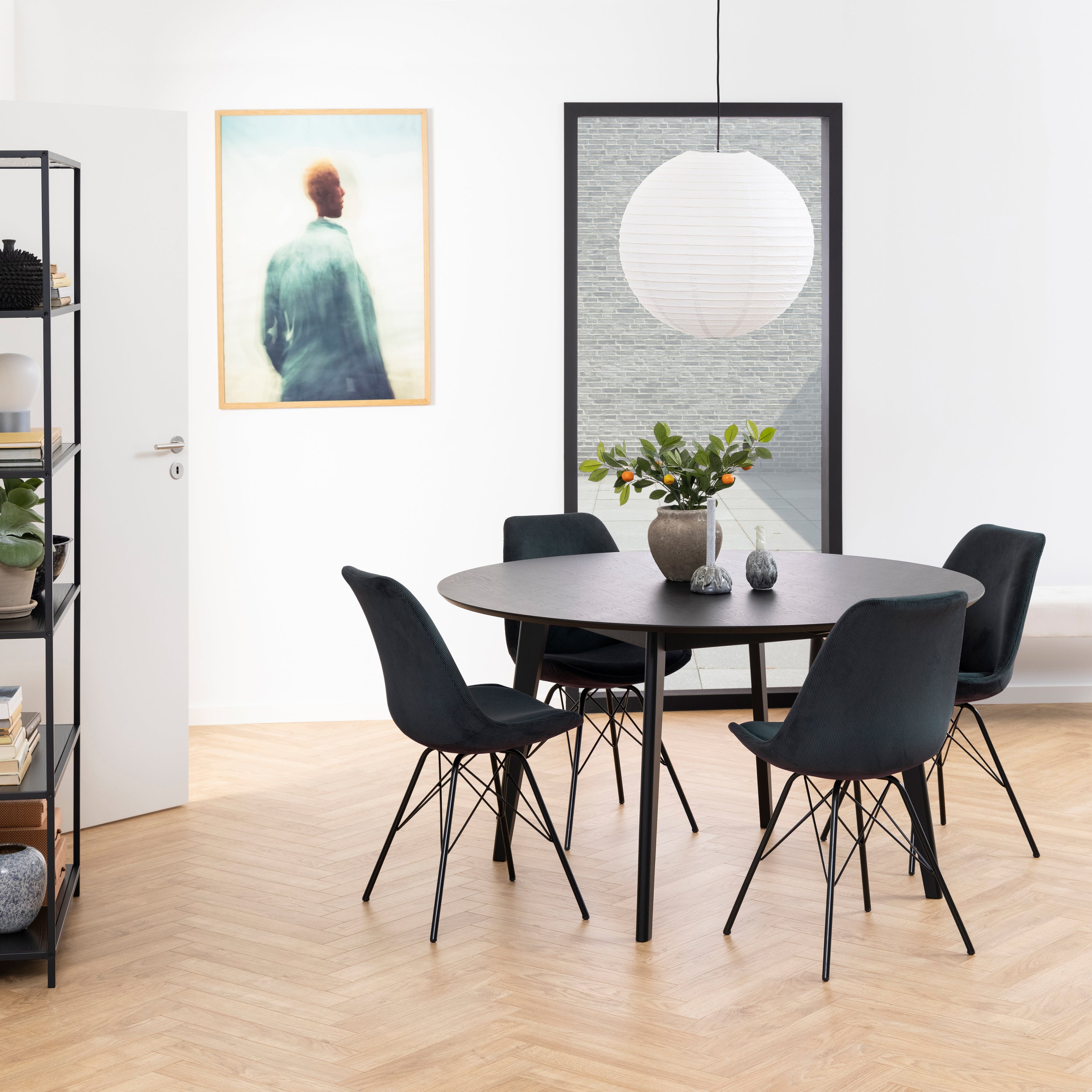 by fonQ basic Crow Eettafel - Ã 140 cm - Zwart