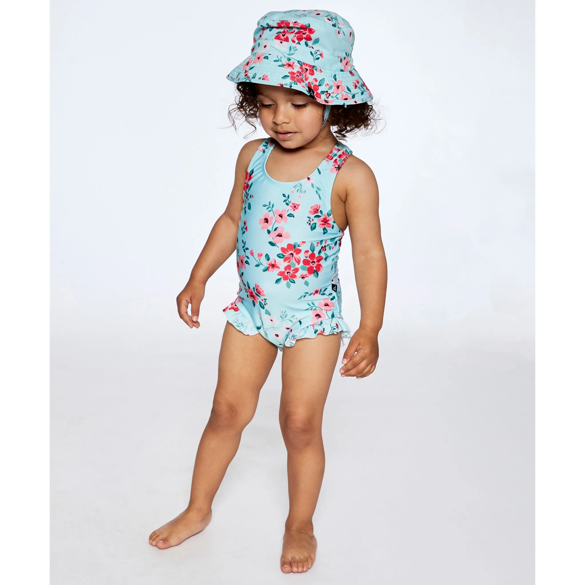 Deux par Deux Maillot UV Une Pièce Fleurs 3-24mois
