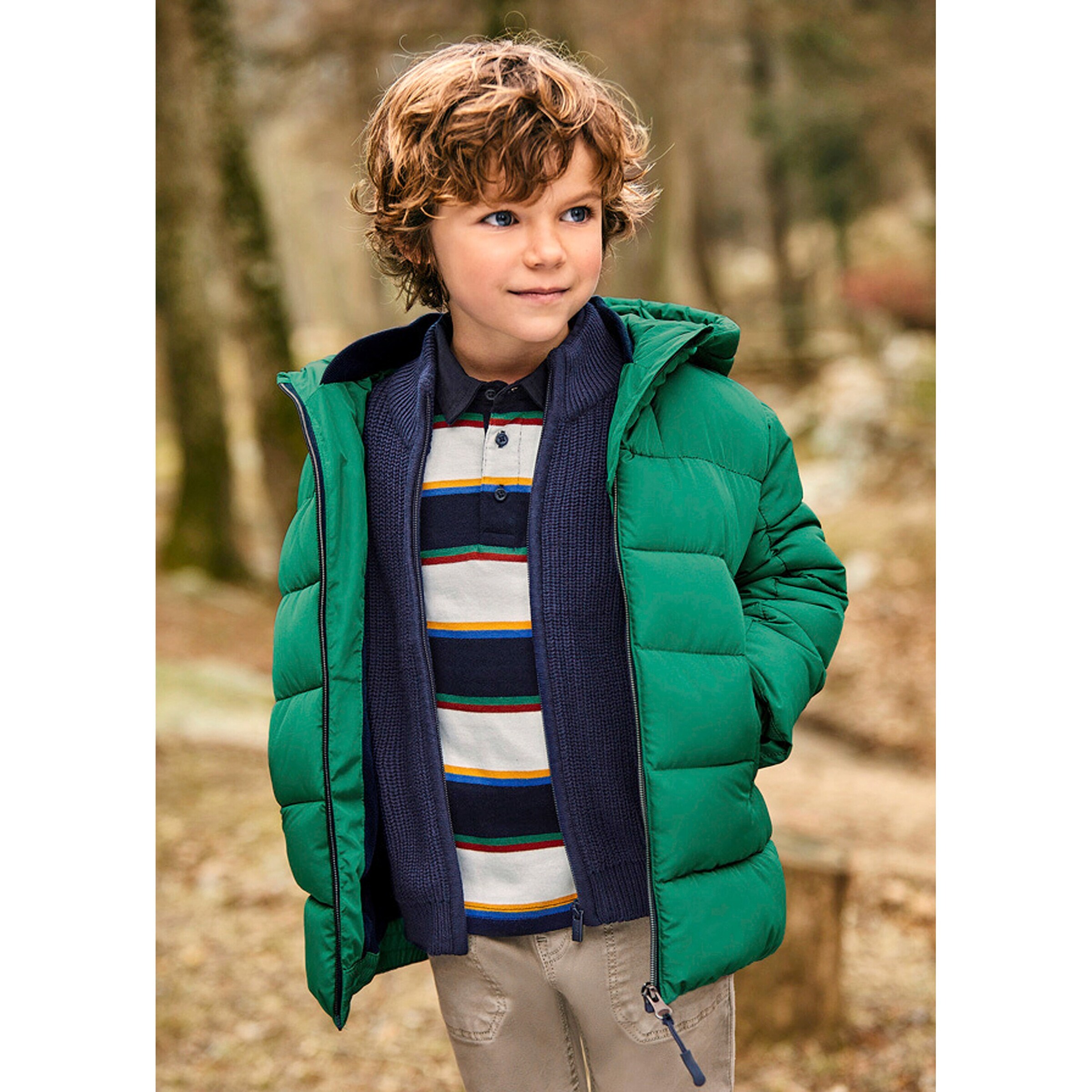 Mayoral Steppjacke mit Kapuze grün