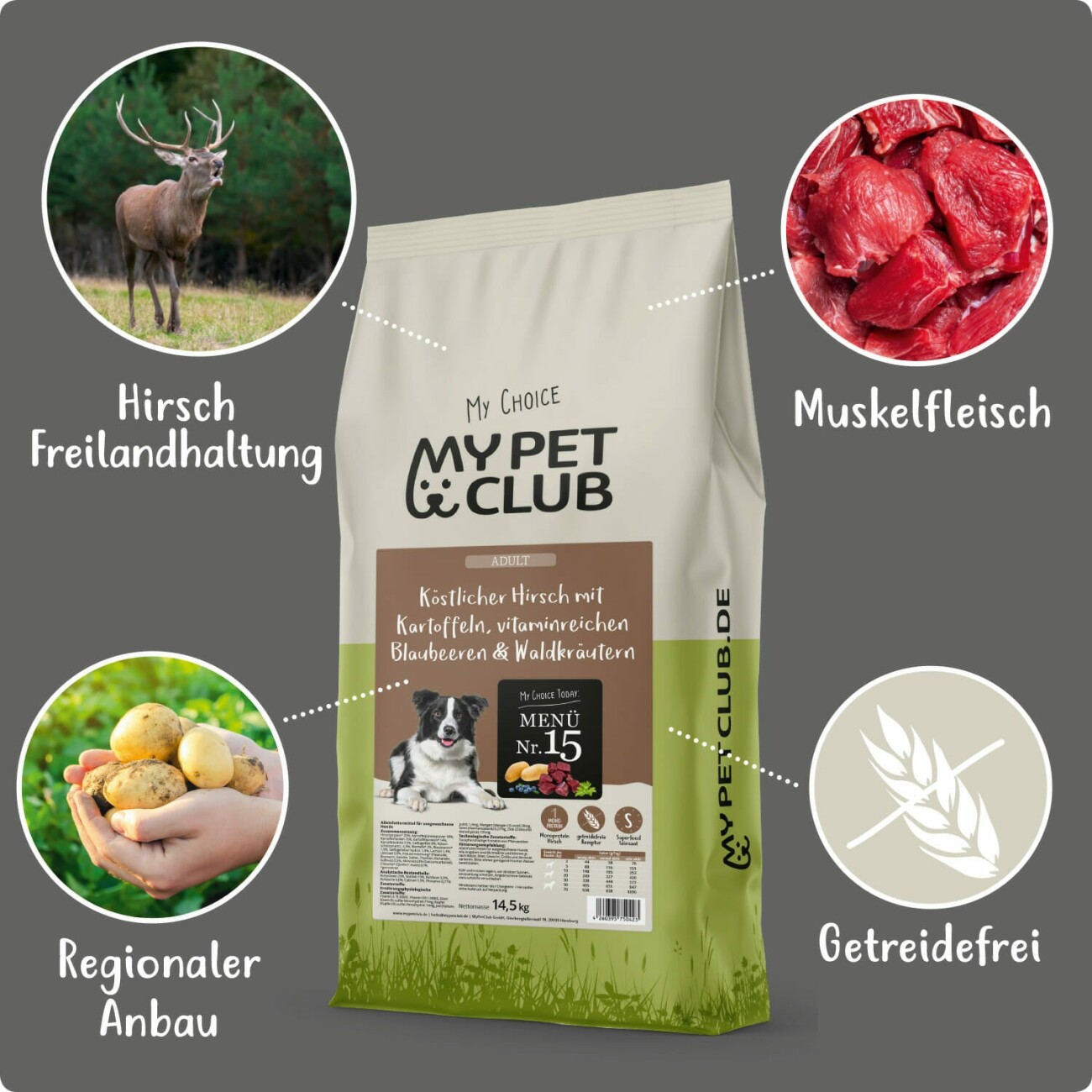 MyPetClub Wild (getreidefrei) 14,5 kg