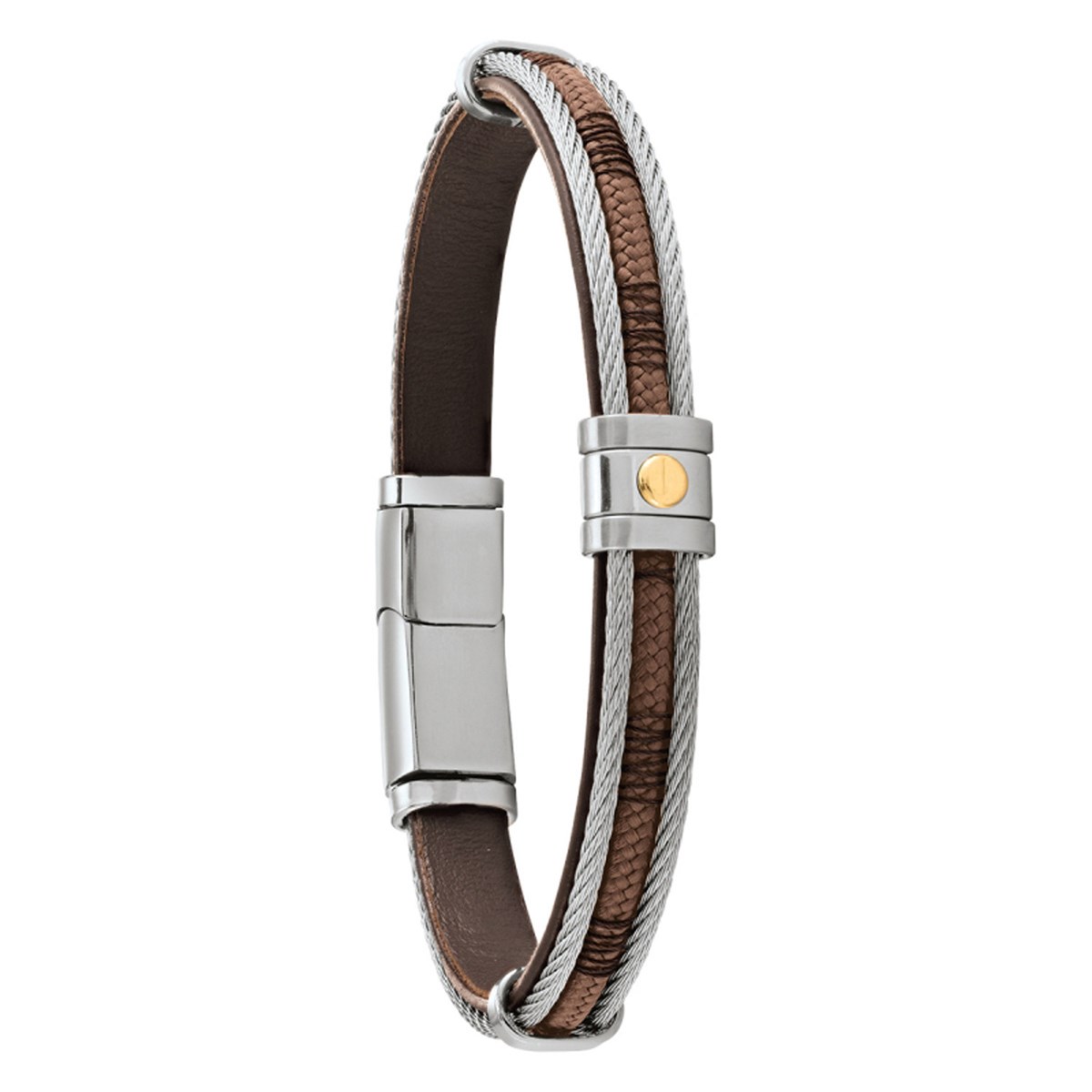 Bracelet homme Jourdan Egra marron