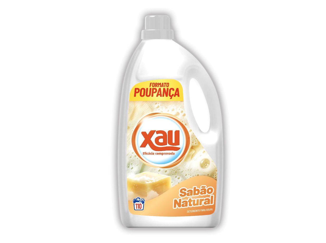 DETERGENTE ROUPA MAQUINA LIQUIDO XAU SABAO NATURAL 110D