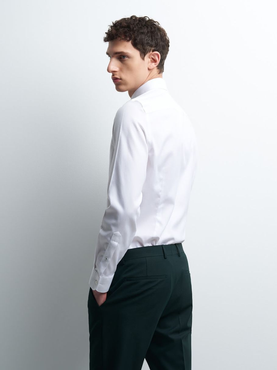 Chemise slim unie