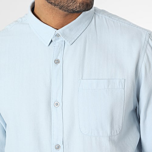 Chemise Manches Longues Dariel 10716298D Bleu Clair