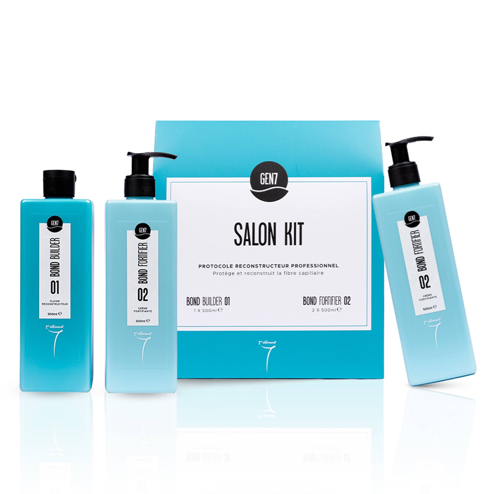 Salon kit GEN7 - Protocole reconstructeur professionnel (3x500ml) / 1500ml