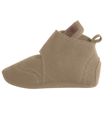 Petit La Busch Leder-Krabbelschuhe - Sand