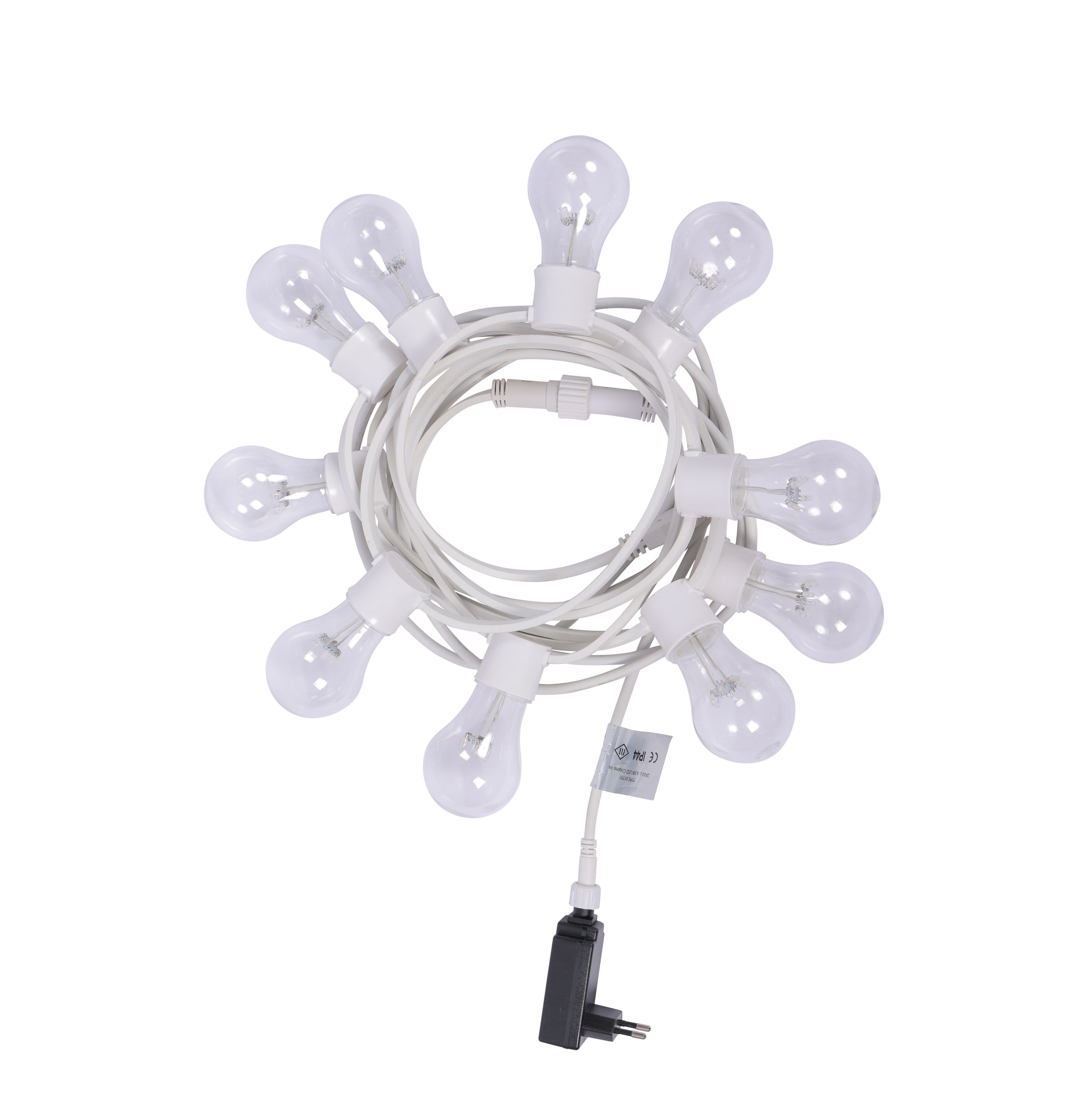 LED Lichterkette Outdoor 10 Glühbirnen warmweiss