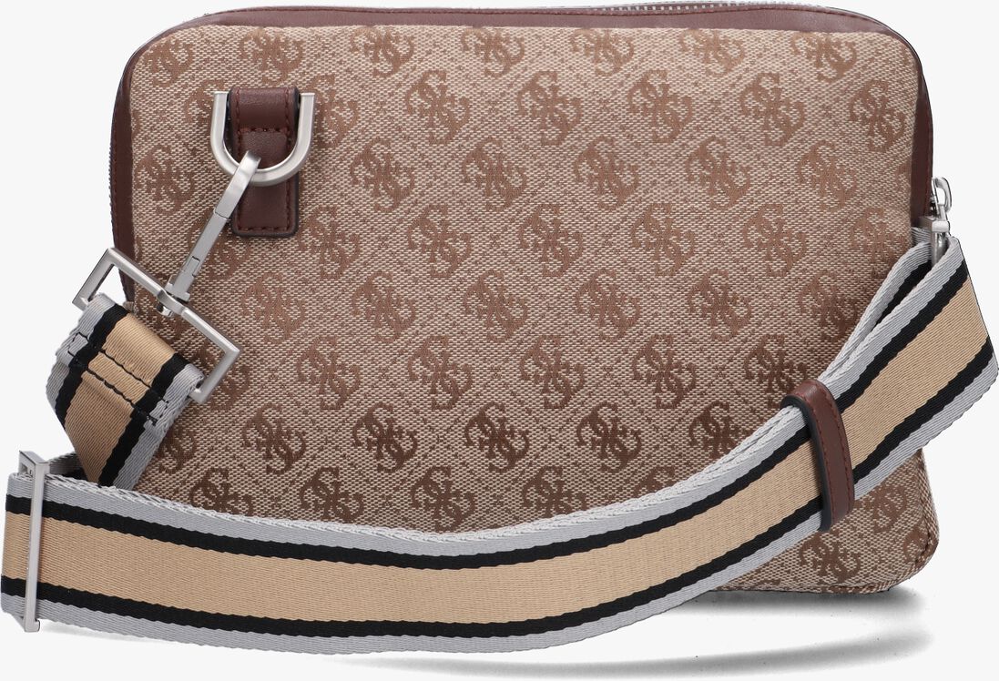 GUESS beige guess schoudertas strave crossover