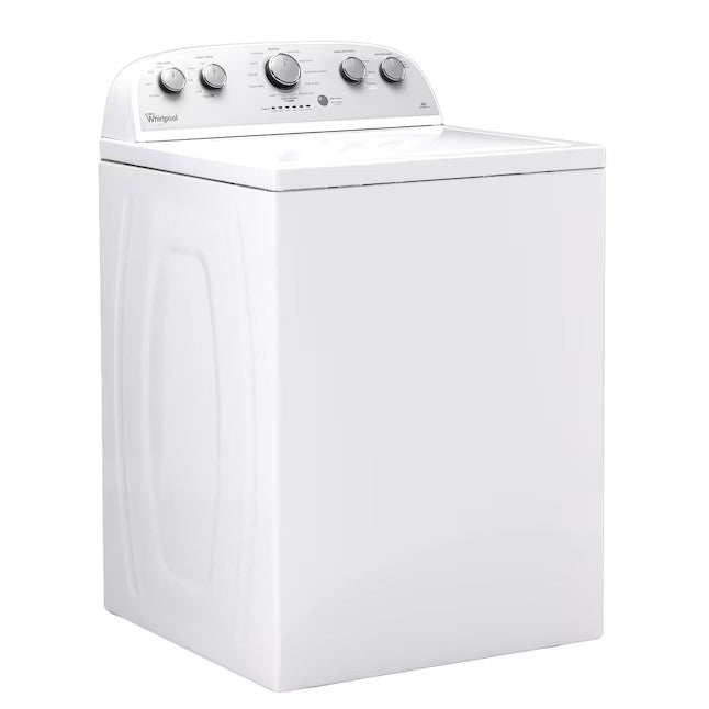 Lavadora de carregamento superior Whirlpool de 3,5 pés cúbicos com agitador de alta eficiência (branca)