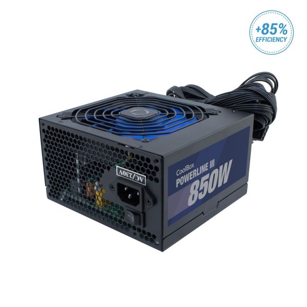 Coolbox Powerline 3 Fonte de alimentação 850W Eficiência 85%