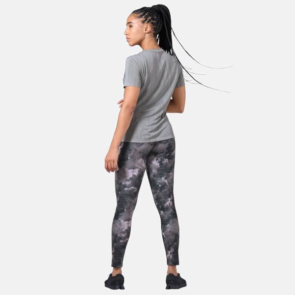 T-shirt running ODLO MC ZEROWEIGHT ENGINEERED CHILL-TEC S/S CREW NECK W STONE GREY MELANGE