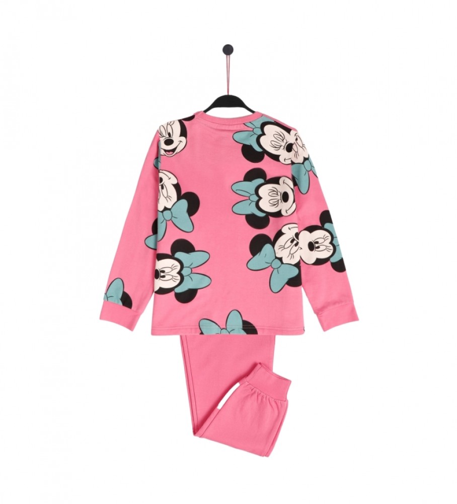 Pijama de manga comprida rosa com estampa da Minnie Mouse da Disney