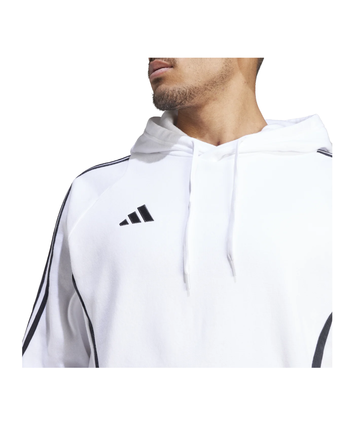 adidas Tiro 24 Hoody Weiss Schwarz
