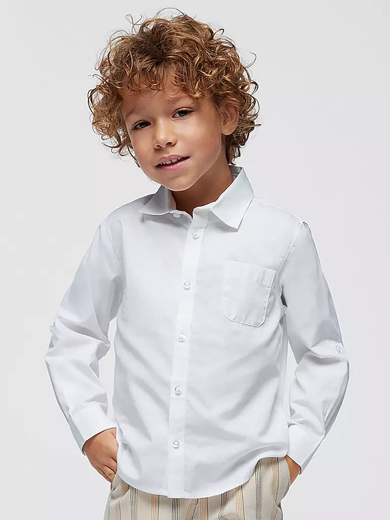 MAYORAL Jungen Hemd weiss