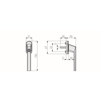 Raamboom FG110 zwart 3 stuks
