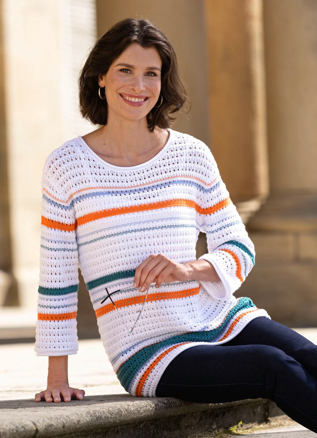 Pullover in Häkeloptik