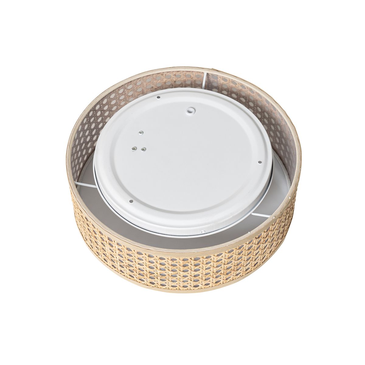 Oosterse plafondlamp rotan 30 cm - Tromma
